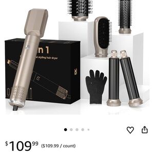 Multifunctional Hair Styling Tool Set - Gold and Black